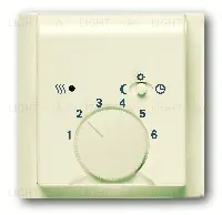 Терморегулятор теплого пола ABB Impuls, с датчиком, 16А/250 В, кремовый глянцевый 2CKA001032A0498+2CKA001710A3746 2CKA001032A0498 + 2CKA001710A3746