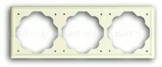 Рамка тройная ABB Impuls кремовый глянцевый 2CKA001754A4314 2CKA001754A4314
