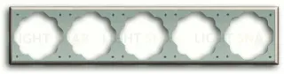 Рамка пятерная ABB Impuls шампань 2CKA001754A2551 2CKA001754A2551