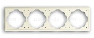 Рамка четверная ABB Impuls кремовый глянцевый 2CKA001754A4315 2CKA001754A4315