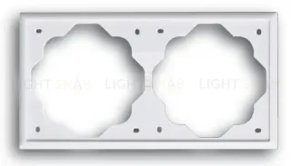 Рамка двойная ABB Impuls белый глянцевый 2CKA001754A4226 2CKA001754A4226