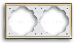 Рамка двойная ABB Impuls золото 2CKA001754A3542 2CKA001754A3542