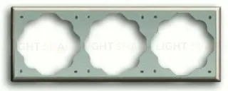 Рамка тройная ABB Impuls шампань 2CKA001754A2536 2CKA001754A2536