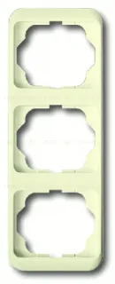 Рамка тройная для вертикального монтажа ABB Alpha Nea кремовый глянцевый 1754-0-3765 1754-0-3765