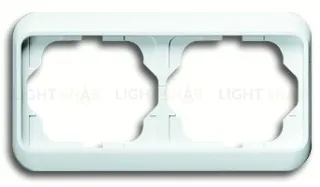 Рамка двойная для горизонтального монтажа ABB Alpha Nea белый глянцевый 1754-0-4511 1754-0-4511