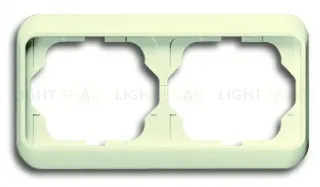 Рамка двойная для горизонтального монтажа ABB Alpha Nea кремовый глянцевый 1754-0-3799 1754-0-3799