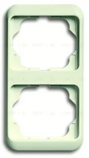 Рамка двойная для вертикального монтажа ABB Alpha Nea кремовый глянцевый 1754-0-3757 1754-0-3757