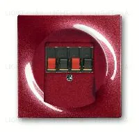 Акустическая розетка двойная ABB Impuls, ежевика 2CKA000230A0464+2CKA001753A0116 2CKA000230A0464 + 2CKA001753A0116