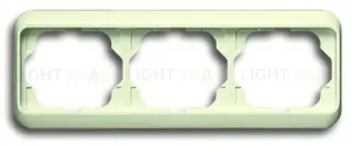 Рамка тройная для горизонтального монтажа ABB Alpha Nea кремовый глянцевый 1754-0-3807 1754-0-3807