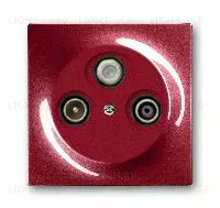 Розетка телевизионная оконечная ABB Impuls TV-SAT-FM, ежевика 2CKA000230A0463+2CKA001753A0108 2CKA000230A0463 + 2CKA001753A0108