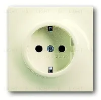 Розетка с заземлением ABB Impuls 16А/250В, кремовый глянцевый 2CKA002011A6224 2CKA002011A6224