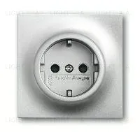 Розетка с заземлением ABB Impuls 16А/250В, серебристый алюминий 2CKA002011A3845 2CKA002011A3845