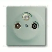 Розетка телевизионная оконечная ABB Impuls TV-SAT-FM, шампань 2CKA000230A0463+2CKA001753A5846 2CKA000230A0463 + 2CKA001753A5846