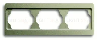 Рамка тройная для горизонтального монтажа ABB Alpha Exclusive палладий 1754-0-4118 1754-0-4118