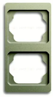 Рамка двойная для вертикального монтажа ABB Alpha Exclusive палладий 1754-0-4117 1754-0-4117