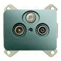 Розетка телевизионная оконечная ABB TV-SAT-FM 2CKA000230A0463+1724-0-2797 2CKA000230A0463 + 1724-0-2797