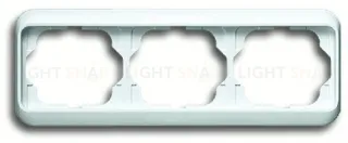 Рамка тройная для горизонтального монтажа ABB Alpha Nea белый глянцевый 1754-0-4518 1754-0-4518