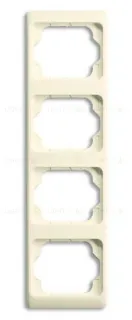 Рамка четверная для вертикального монтажа ABB Alpha Exclusive кремовый глянцевый 1754-0-4152 1754-0-4152