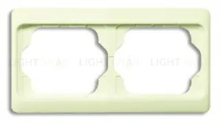 Рамка двойная для горизонтального монтажа ABB Alpha Exclusive кремовый глянцевый 1754-0-3849 1754-0-3849