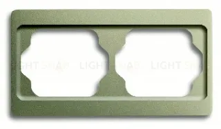 Рамка двойная для горизонтального монтажа ABB Alpha Exclusive палладий 1754-0-4116 1754-0-4116