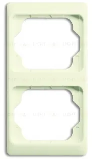 Рамка двойная для вертикального монтажа ABB Alpha Exclusive кремовый глянцевый 1754-0-3864 1754-0-3864