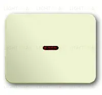 Выключатель одноклавишный проходной с подсветкой ABB (вкл/выкл с 2-х мест) 10А/250В 2CKA001012A2110+2CKA001784A0545+1751-0-2490 2CKA001012A2110 + 2CKA001784A0545 + 1751-0-2490