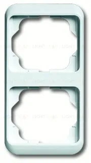 Рамка двойная для вертикального монтажа ABB Alpha Nea белый глянцевый 1754-0-4528 1754-0-4528