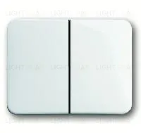 Выключатель двухклавишный ABB 10А/250В 2CKA001012A2108+1751-0-2110 2CKA001012A2108 + 1751-0-2110