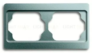 Рамка двойная для горизонтального монтажа ABB Alpha Exclusive титан 1754-0-4523 1754-0-4523