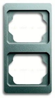 Рамка двойная для вертикального монтажа ABB Alpha Exclusive титан 1754-0-4126 1754-0-4126