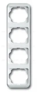 Рамка четверная для вертикального монтажа ABB Alpha Nea белый глянцевый 1754-0-2809 1754-0-2809