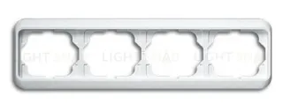 Рамка четверная для горизонтального монтажа ABB Alpha Nea белый глянцевый 1754-0-2908 1754-0-2908