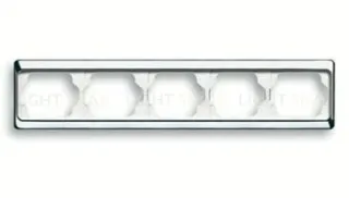 Рамка пятерная для горизонтального монтажа ABB Alpha Exclusive хром 1754-0-4166 1754-0-4166
