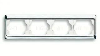 Рамка четверная для горизонтального монтажа ABB Alpha Exclusive хром 1754-0-4164 1754-0-4164