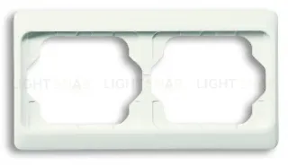 Рамка двойная для горизонтального монтажа ABB Alpha Exclusive белый глянцевый 1754-0-2999 1754-0-2999