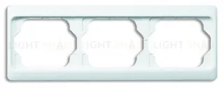 Рамка тройная для горизонтального монтажа ABB Alpha Exclusive белый глянцевый 1754-0-3021 1754-0-3021