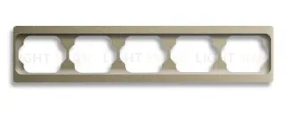 Рамка пятерная для горизонтального монтажа ABB Alpha Exclusive палладий 1754-0-4122 1754-0-4122