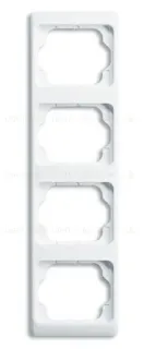 Рамка четверная для вертикального монтажа ABB Alpha Exclusive белый глянцевый 1754-0-4156 1754-0-4156