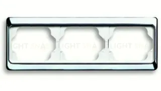 Рамка тройная для горизонтального монтажа ABB Alpha Exclusive хром 1754-0-4162 1754-0-4162