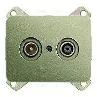 Розетка телевизионная проходная ABB TV-FM 2CKA000230A0268+1724-0-2791 2CKA000230A0268 + 1724-0-2791