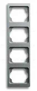 Рамка четверная для вертикального монтажа ABB Alpha Exclusive титан 1754-0-4130 1754-0-4130