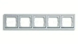 Рамка пятерная ABB Future Linear серебристо-алюминиевый 2CKA001754A4310 2CKA001754A4310