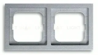 Рамка двойная ABB Future Linear серебристо-алюминиевый 2CKA001754A4530 2CKA001754A4530
