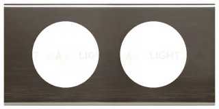 Рамка двухместная Legrand Celiane, черный никель 69032 69032