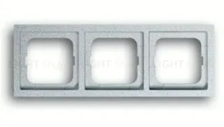 Рамка тройная ABB Future Linear серебристо-алюминиевый 2CKA001754A4533 2CKA001754A4533