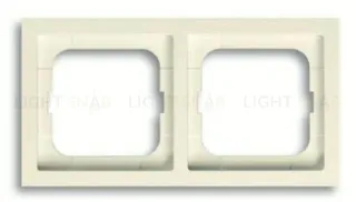 Рамка двойная ABB Future Linear кремовый глянцевый 2CKA001754A4231 2CKA001754A4231