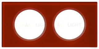 Рамка двухместная Legrand Celiane, смальта кармин 69472 69472