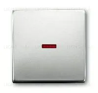 Выключатель одноклавишный с подсветкой универсальный ABB Pure сталь (вкл/выкл с 2-х мест) 10А/250В 2CKA001012A2110+2CKA001784A0545+2CKA001751A2957 2CKA001012A2110 + 2CKA001784A0545 + 2CKA001751A2957