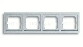 Рамка четверная ABB Future Linear серебристо-алюминиевый 2CKA001754A4309 2CKA001754A4309
