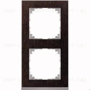 Рамка 2 местная Merten M-Pure Decor венге (алюминий) MTN4020-3671 MTN4020-3671